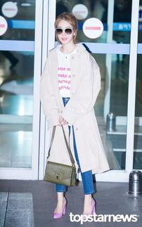 韩国美女明星私服,时尚与日常的完美融合